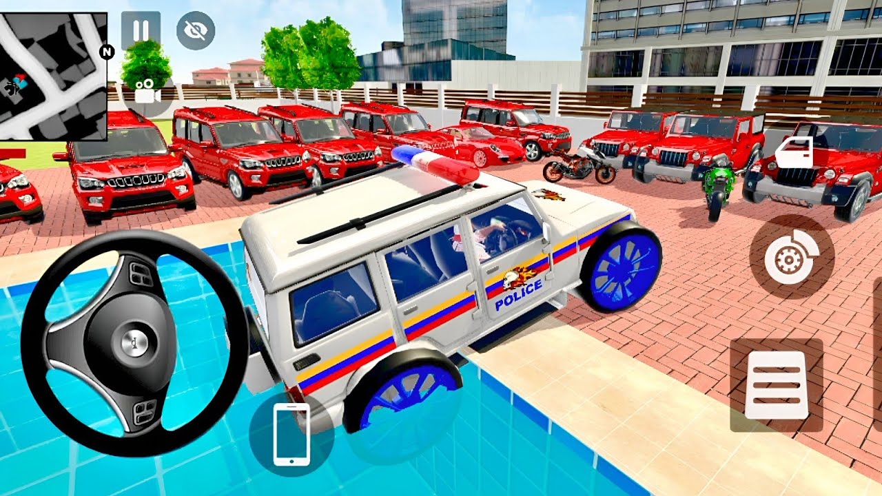 Car Bike more : Franklin ordered 2025 Indian police car game 🤯 modify car from garage game 