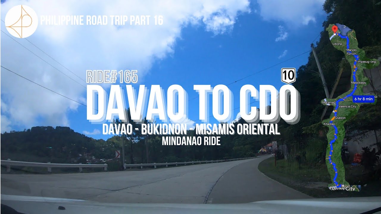 Davao to Cagayan De Oro (Buda Road, Sayre Hwy) Bukidnon and Mindanao Ride | Ride#165