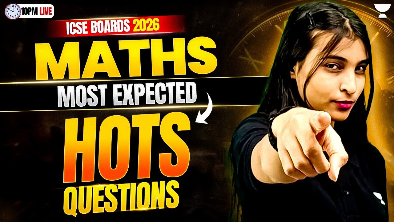 Top Most Difficult Questions for Class 10 Math ICSE Board by Shikha Ma'am