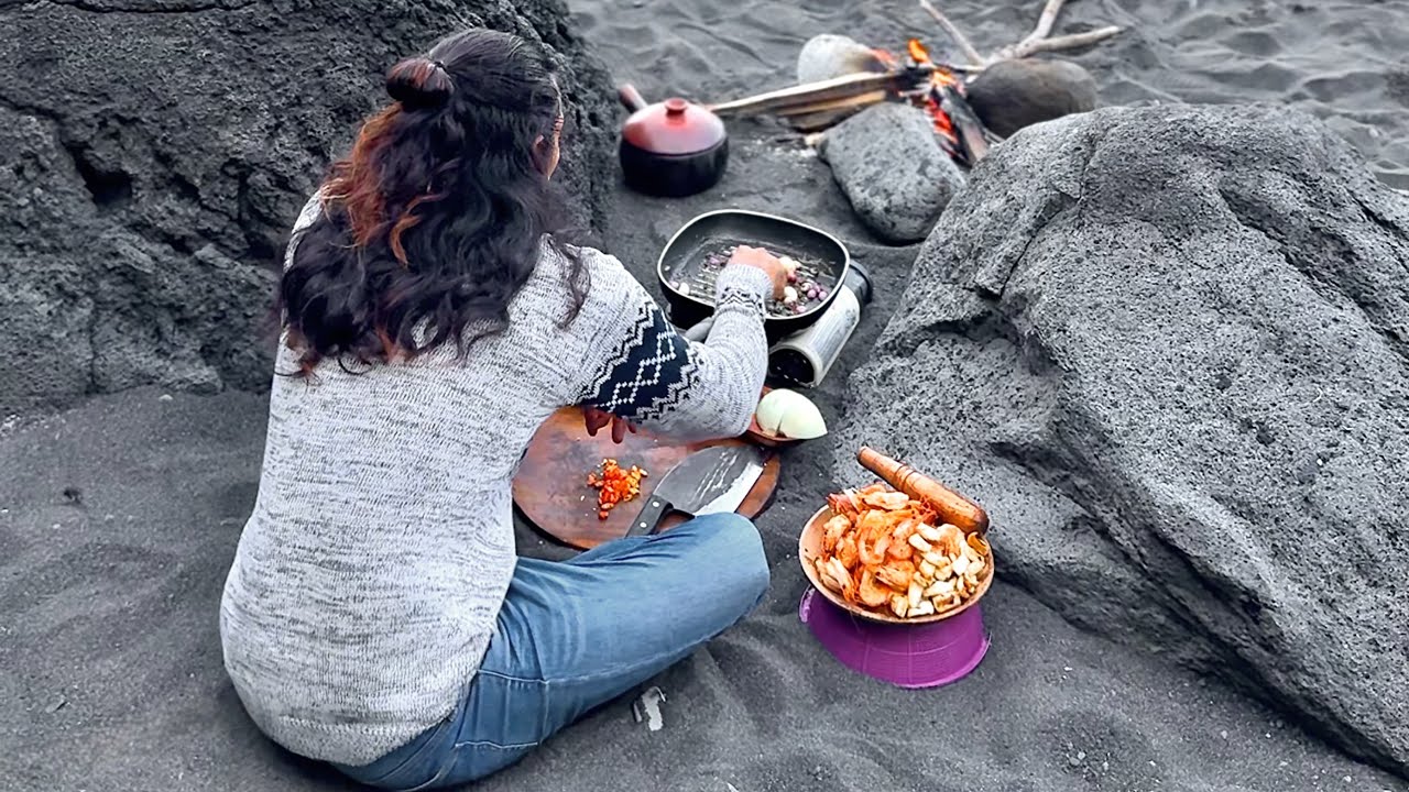 Memasak seafood garlic butter | Dapur Alam