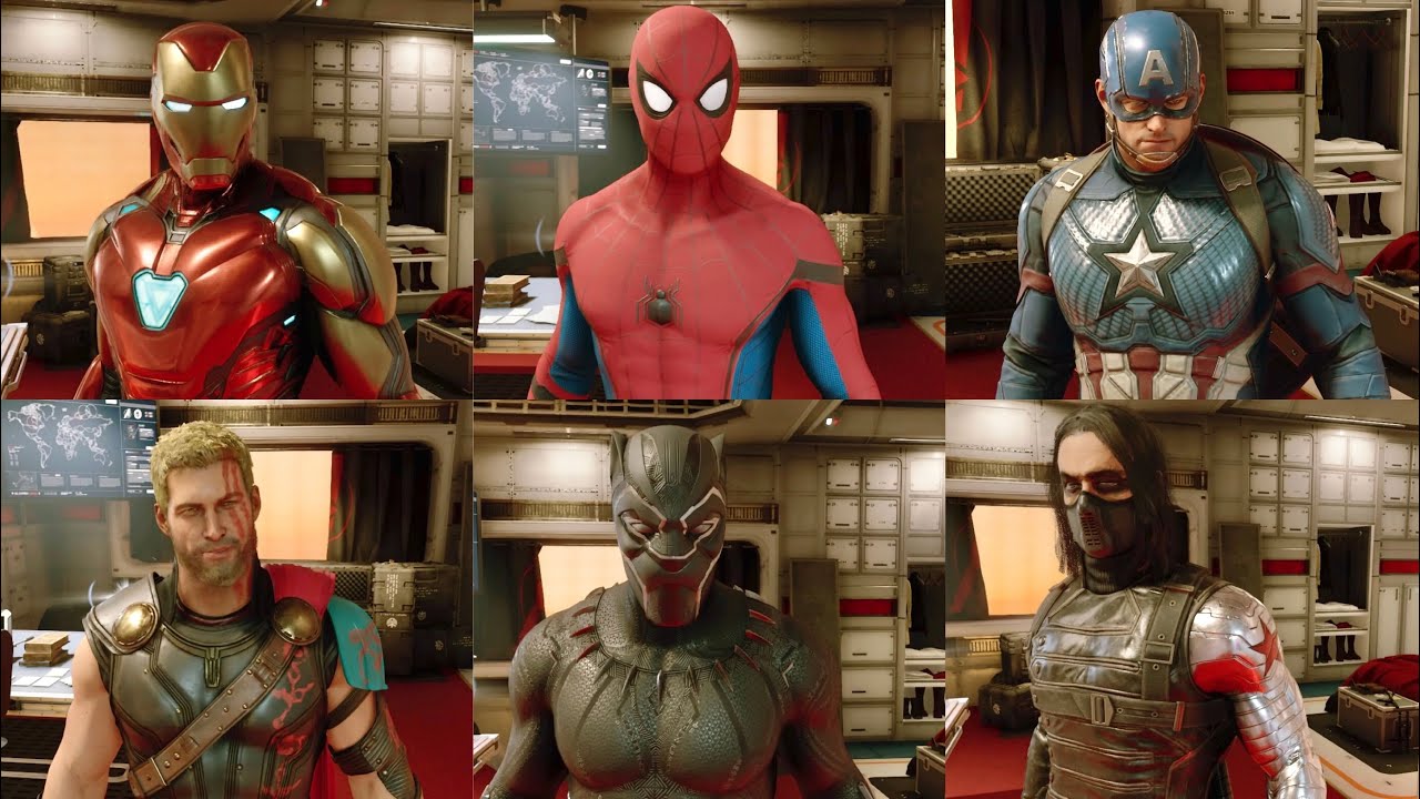 Marvel’s Avengers - Todos os Trajes de Filmes de Todos os Personagens | Gameplay