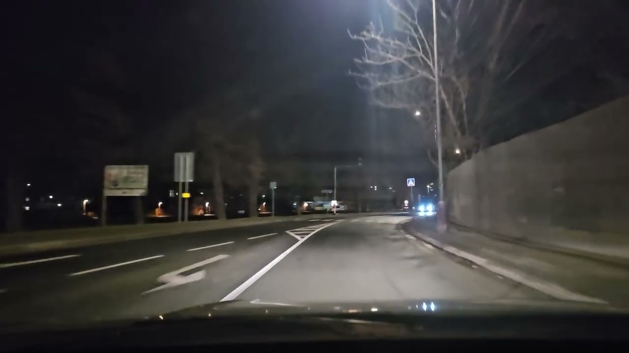 🚗 Nové Dvory → Kutná Hora | Klidná noční jízda autem | 4K | Bez komentáře