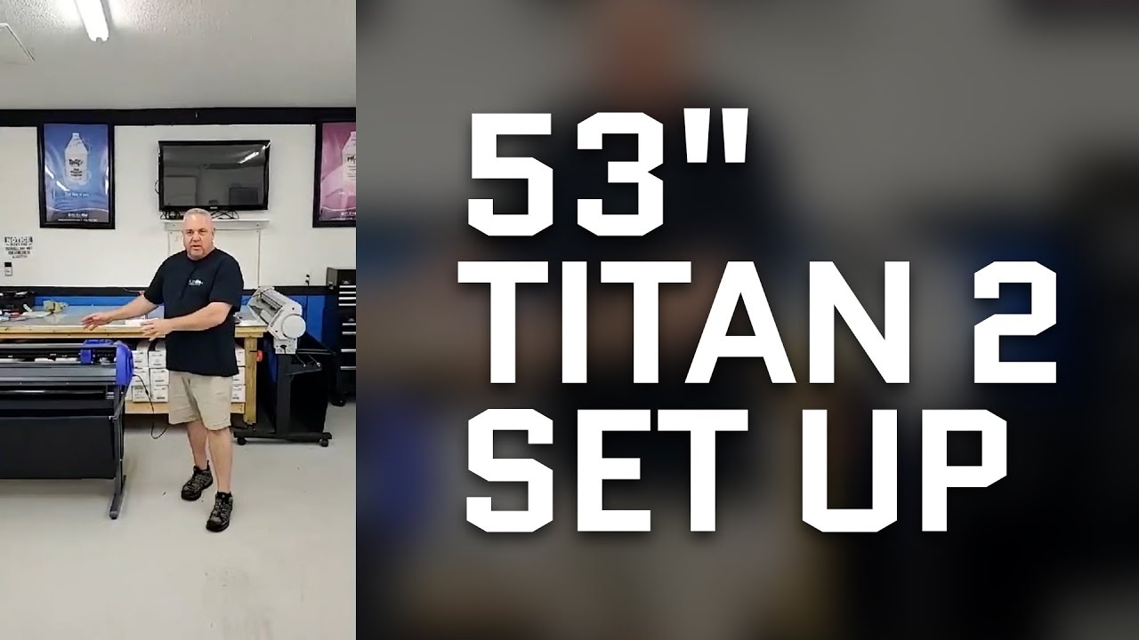 Настройка плоттера/резака Titan 2 53 дюйма: в режиме реального времени