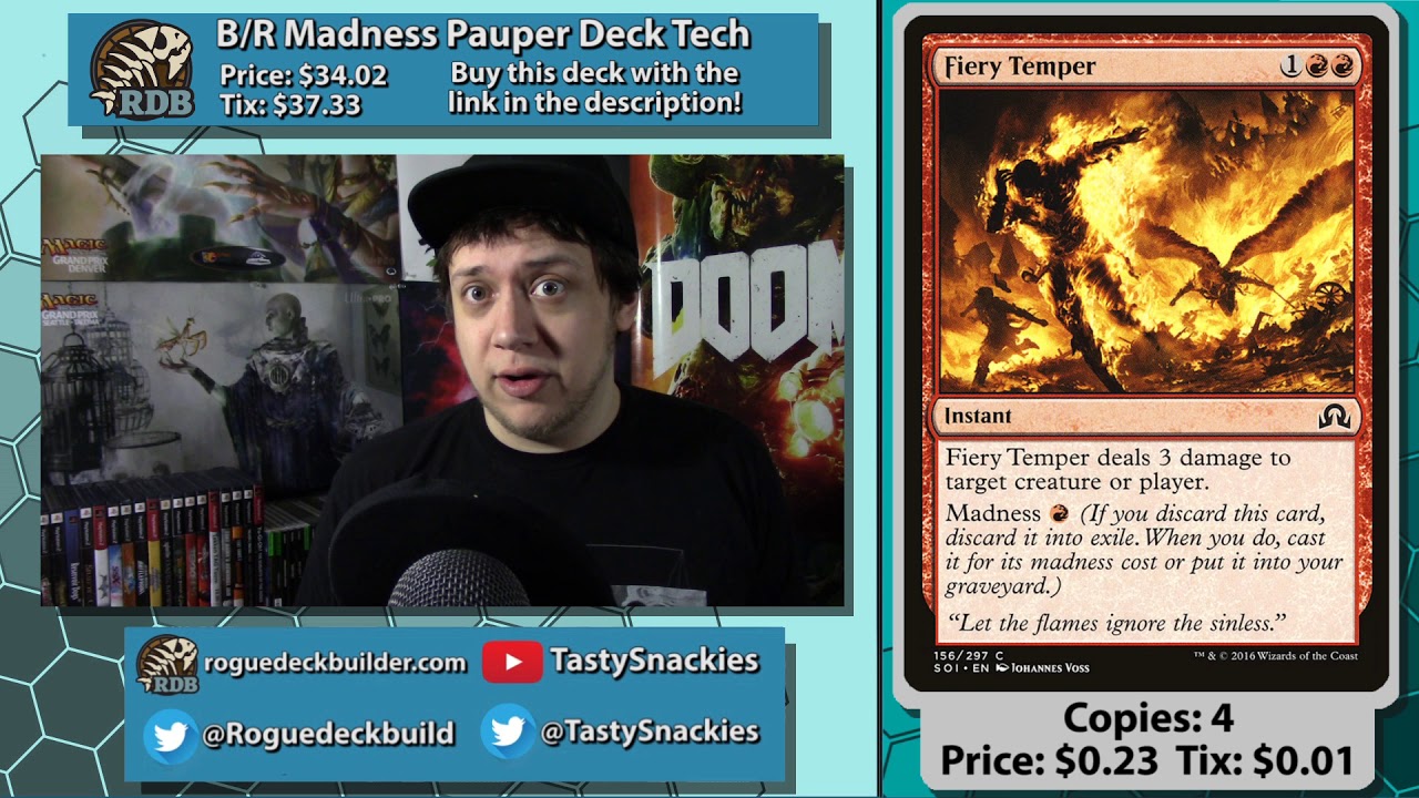 Rakdos Madness Pauper Deck Tech with Tasty Snackies!