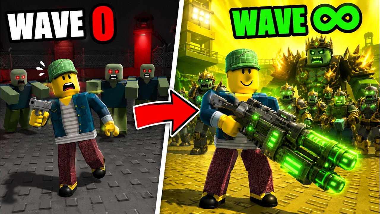 Как получить БЕСКОНЕЧНЫЕ ВОЛНЫ в Survive Zombie Arena в ROBLOX!
