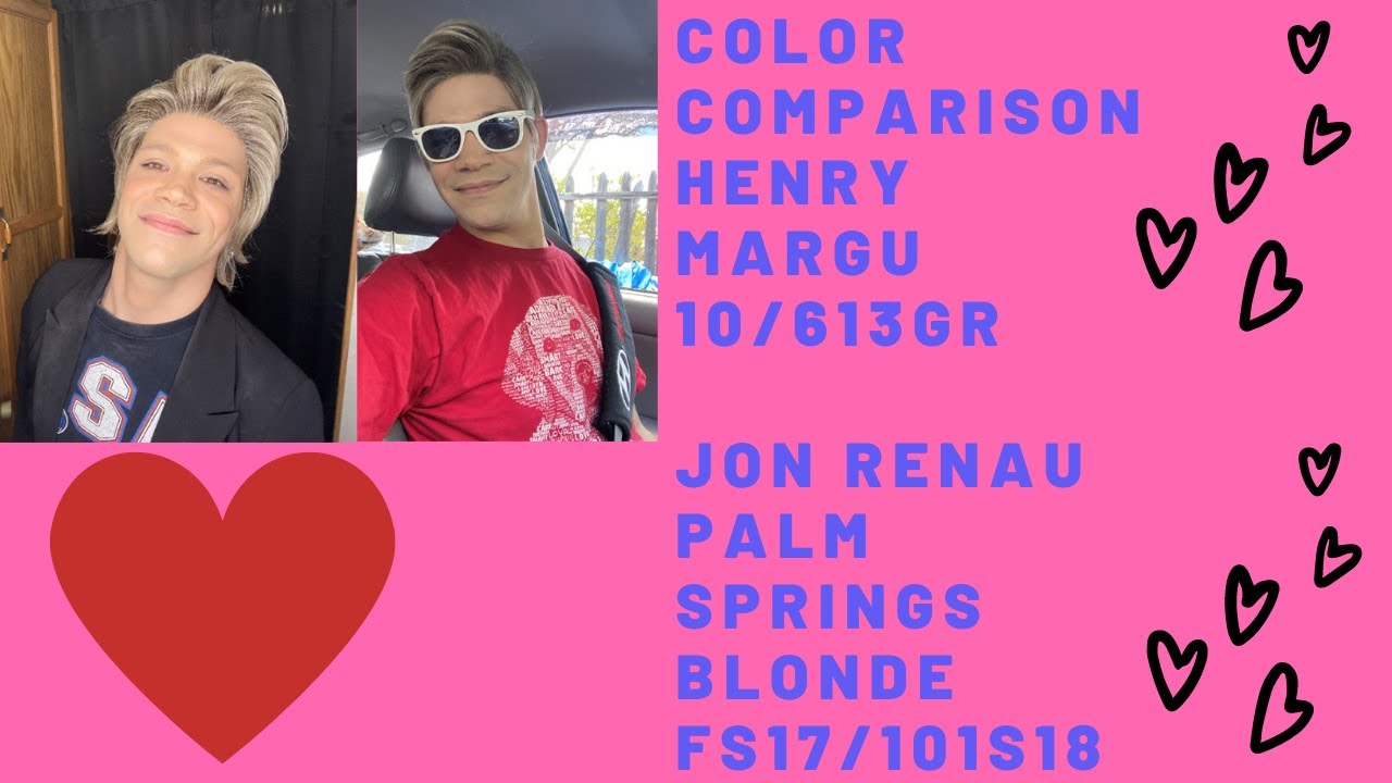 Wig Color Comparison | Henry Margu 10/613GR Vs Jon Renau Palm Springs Blonde | ANTHONY'S WIG SPOT