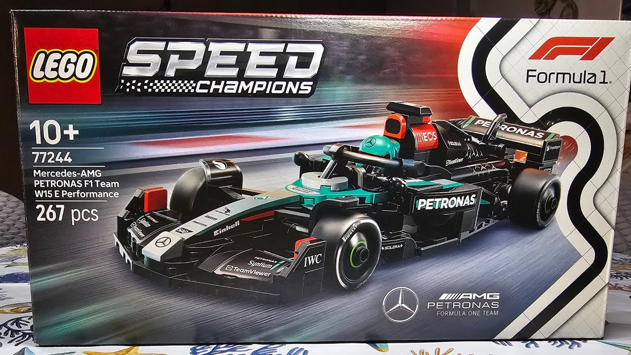 Lego speed champions 77244 Mercedes-AMG PETRONAS F1 W15 - Lego speed builder