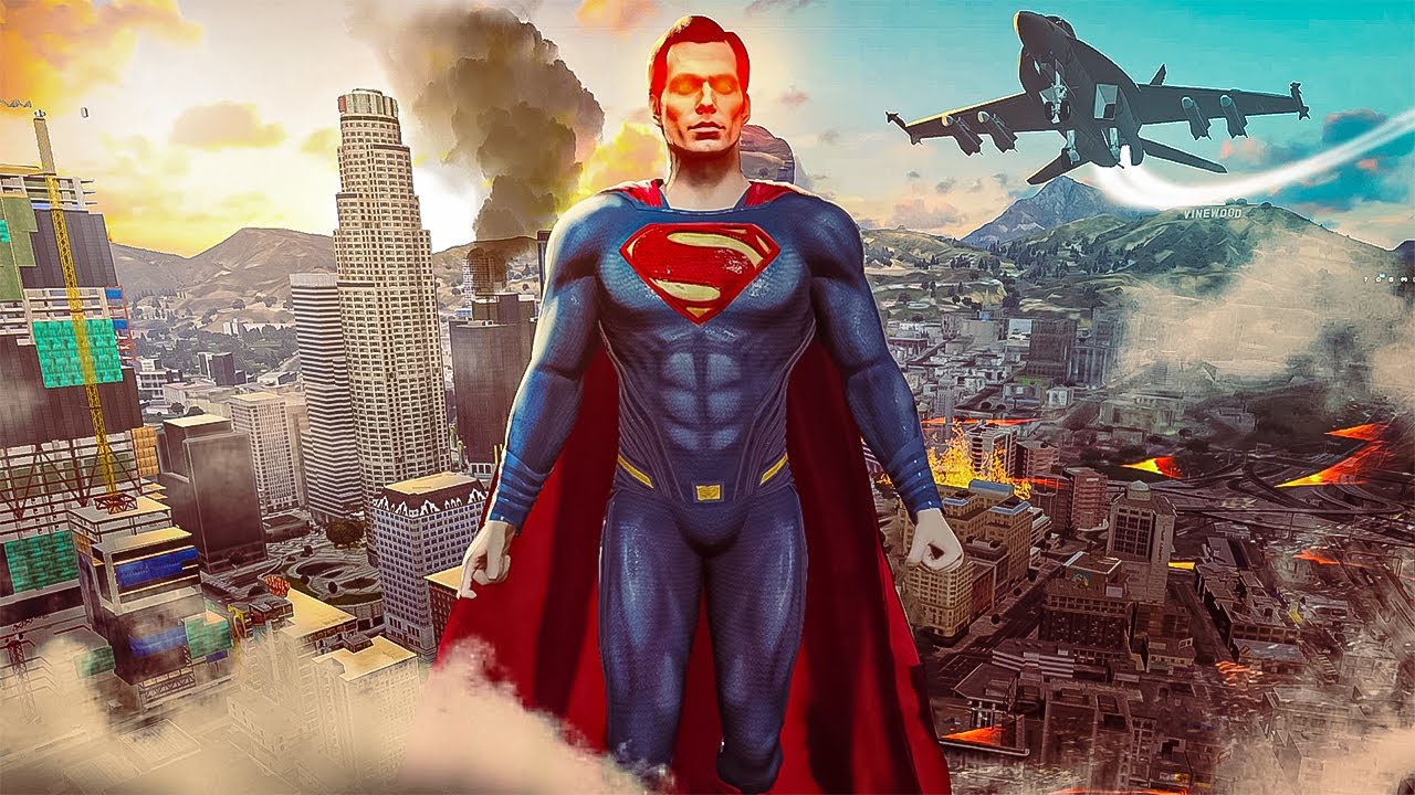 Trolling Cops as REAL Superman in GTA 5 RP..