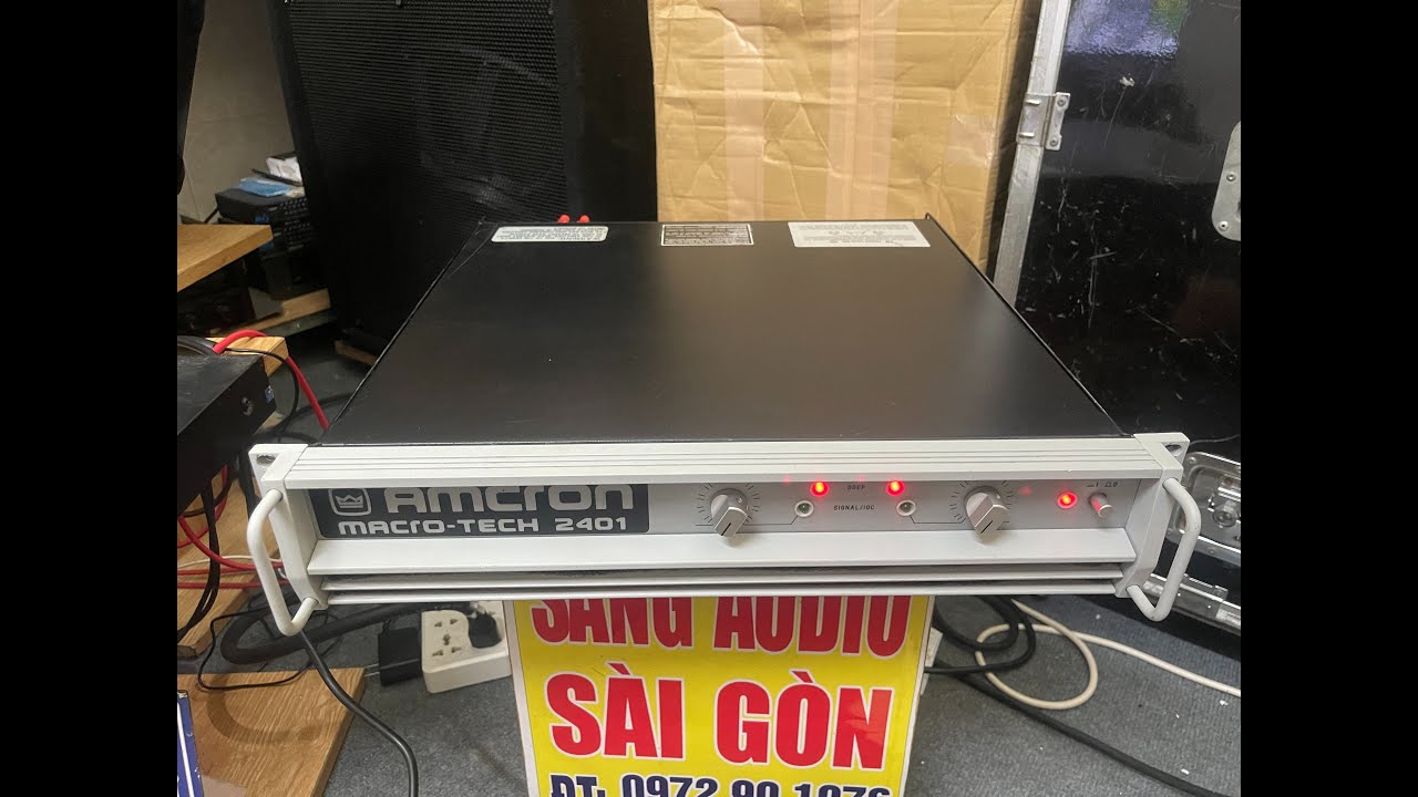 Amcron Macro-Tech 2401 Made in USE Chất Âm Cực Hay Tại Sang Audio