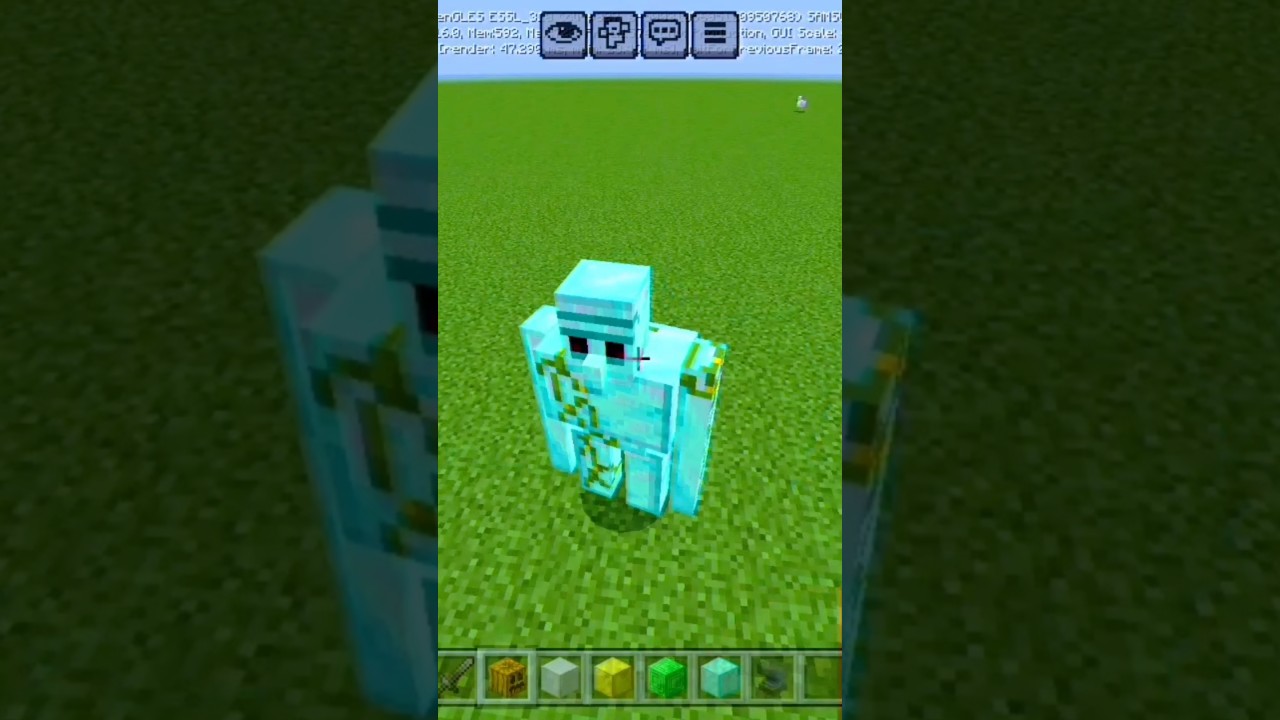 Minecraft diamond golem head 