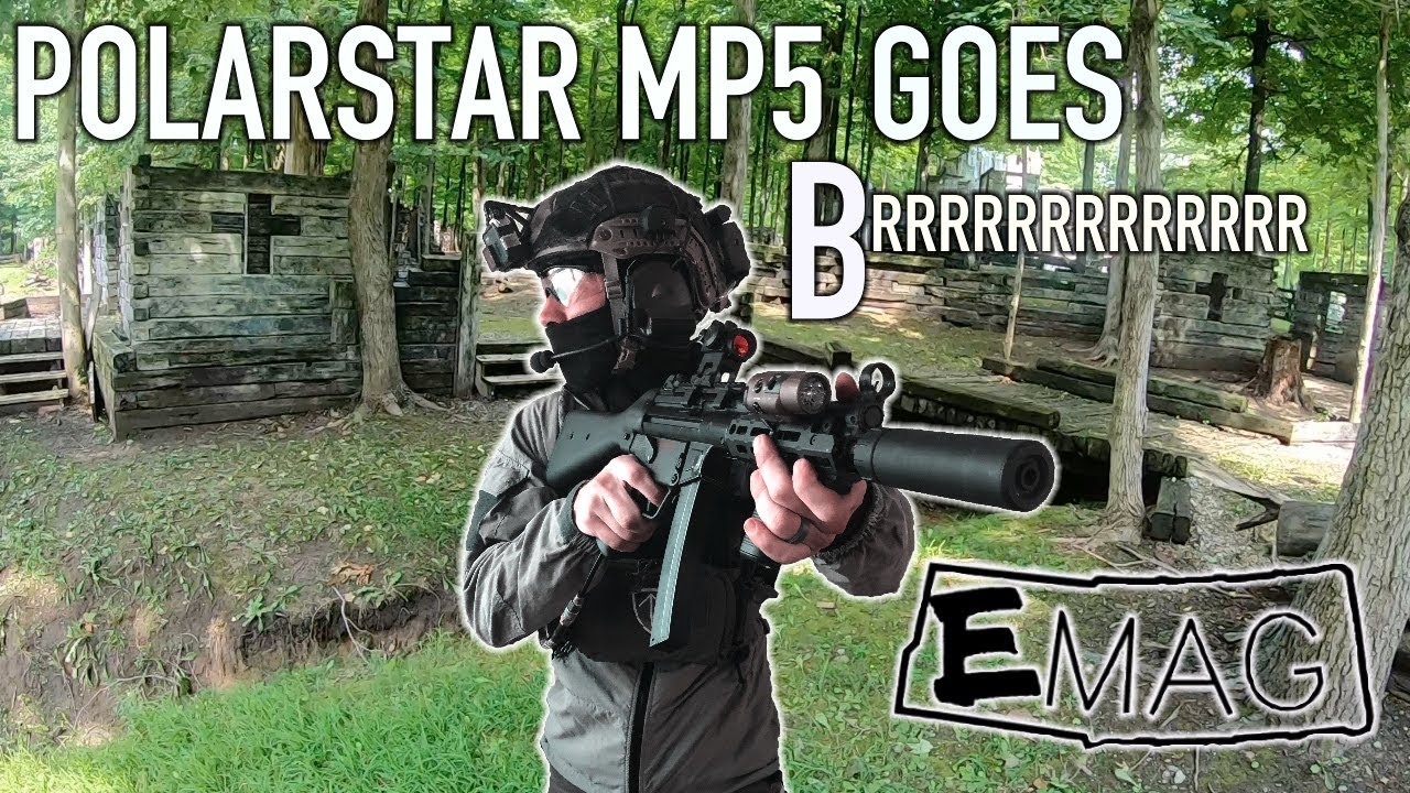 POLARSTAR MP5 GO BRRRRR/FULL AUTO GAMEPLAY/ELITE FORCE VFC MP5/AIRSOFT GAME PLAY