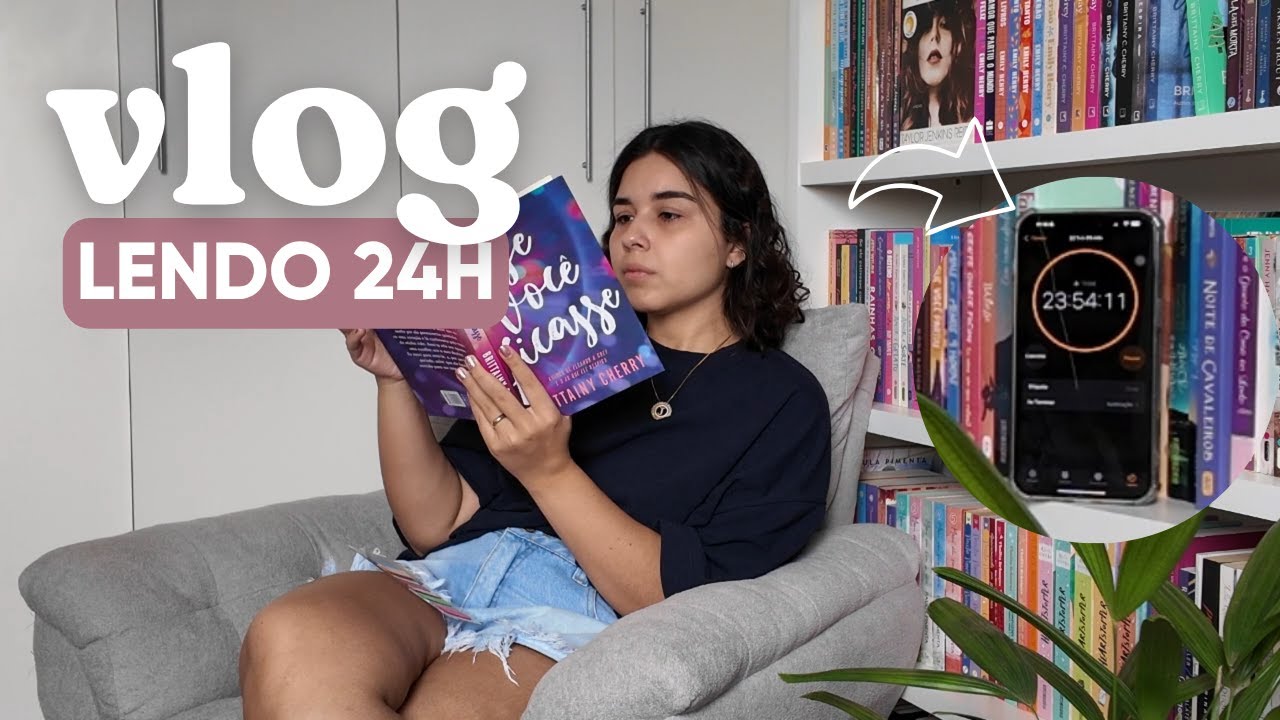 vlog: lendo 24h (literalmente) | maratona literária