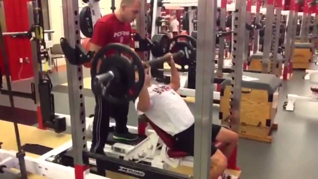 Indiana Men's Swimming Weight Room: Oct. 29, 2013