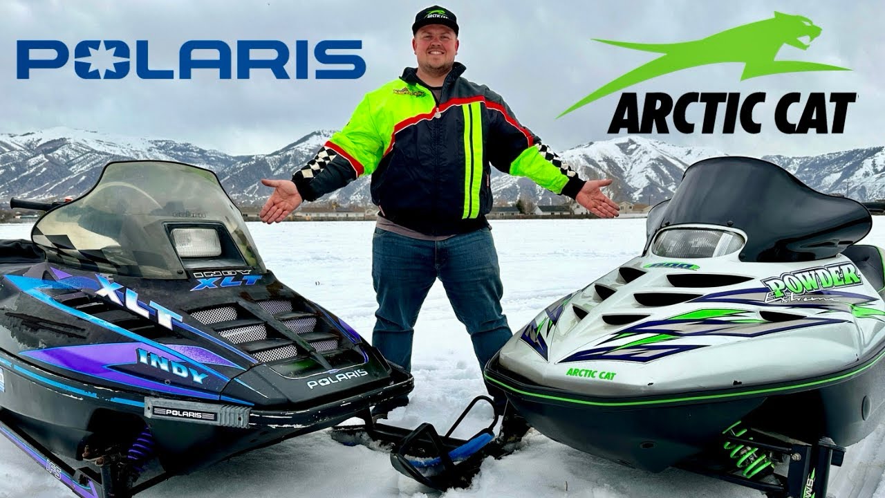 Polaris против Arctic Cat! Возвращаясь к прошлому, 600 Triple Edition! ГОНКА!