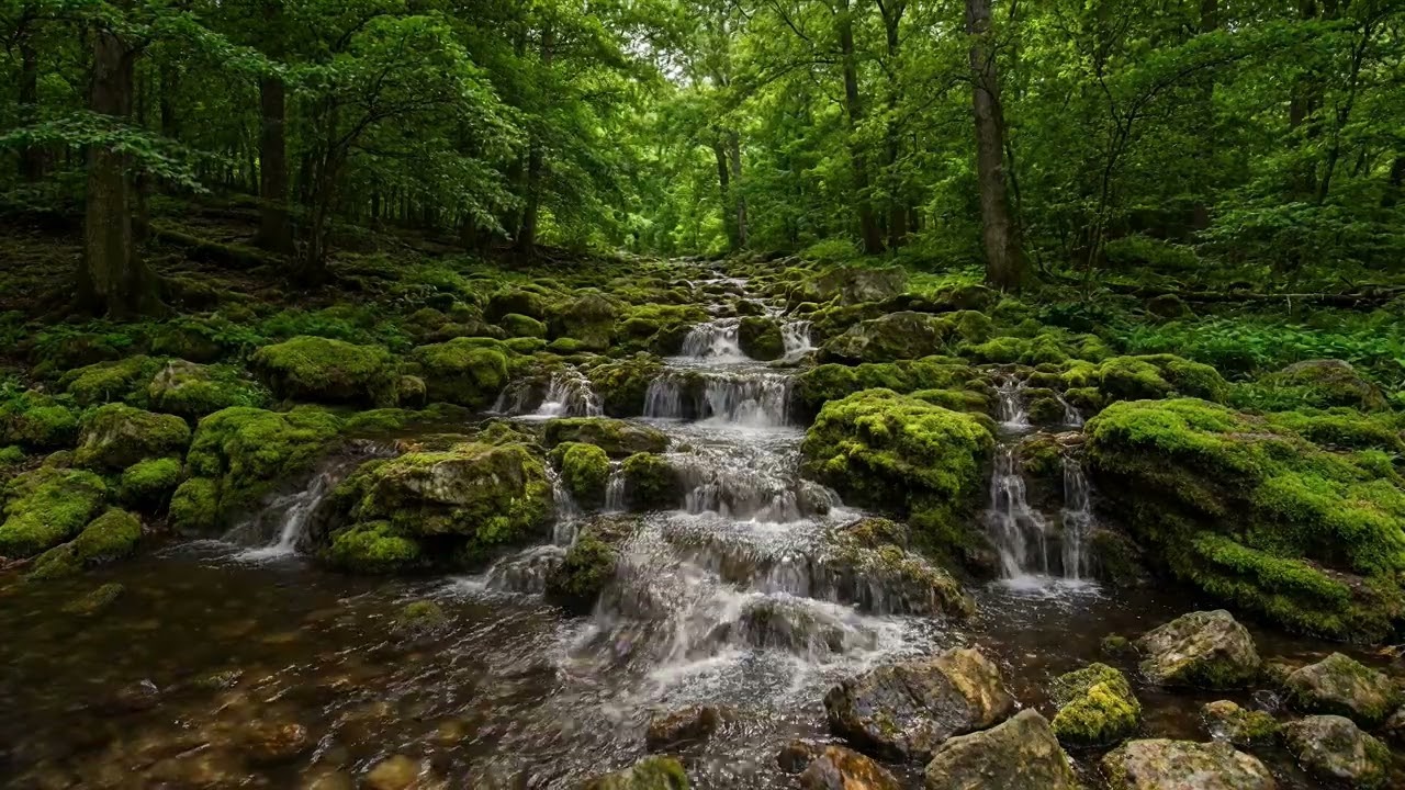 Flowing River Water Through Stones | Nature ASMR to Calm the Mind