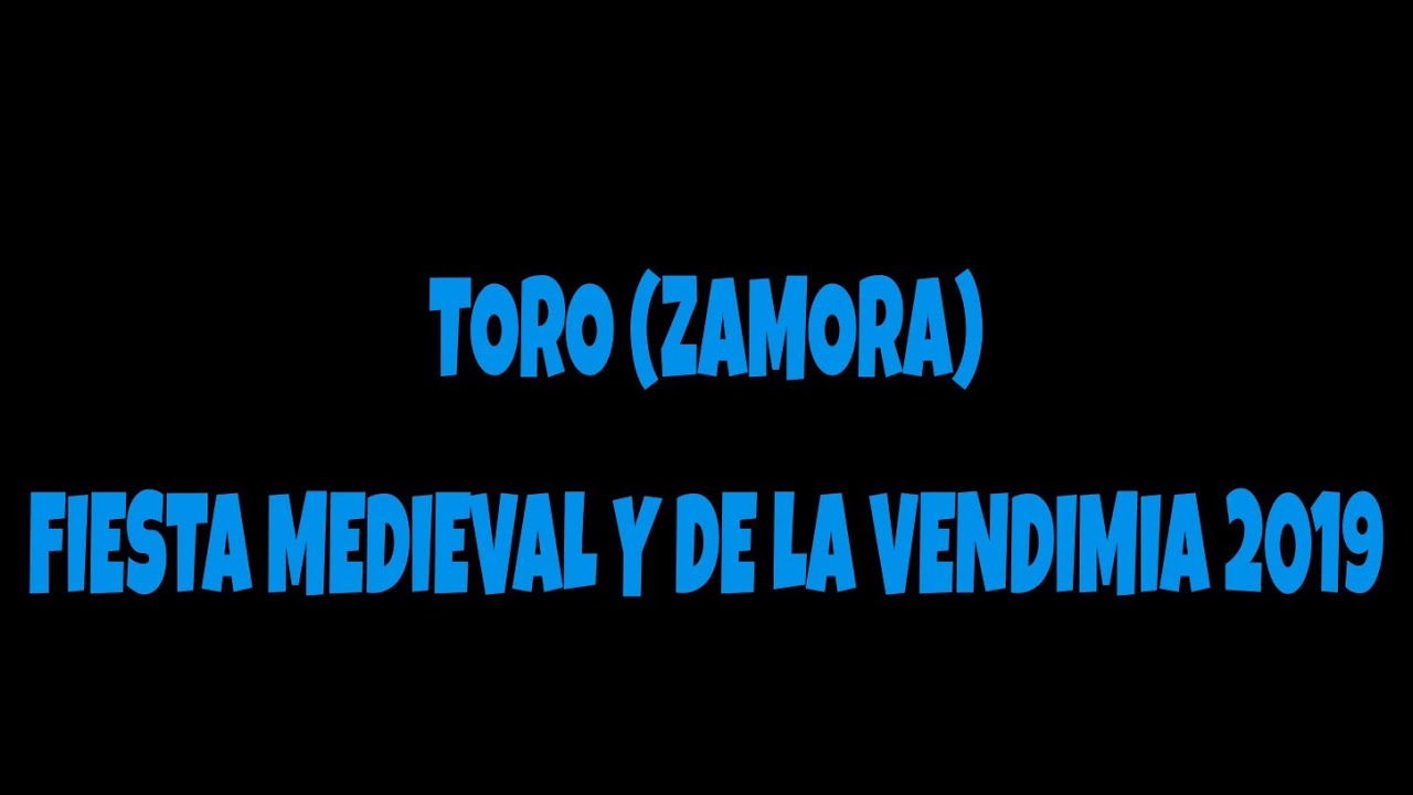 TORO (ZAMORA) FIESTA MEDIEVAL Y DE LA VENDIMIA 2019