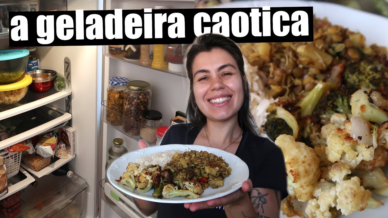 ORGANIZANDO A GELADEIRA + ALMOÇO COMPLETO DO DIA: LENTILHA GERMINADA COM CURRY | TNM Vegg