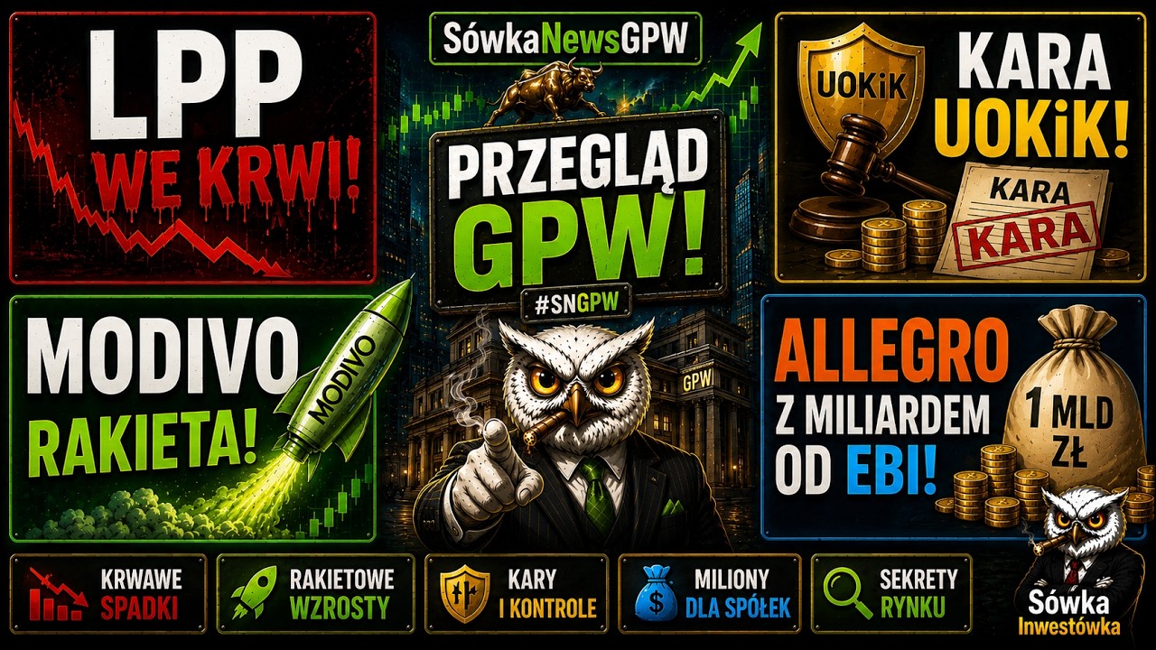 LPP we krwi, Modivo RAKIETA! Kara UOKiK i Allegro z miliardem od EBI!. Co ukrywa rekord GPW? #SNGPW