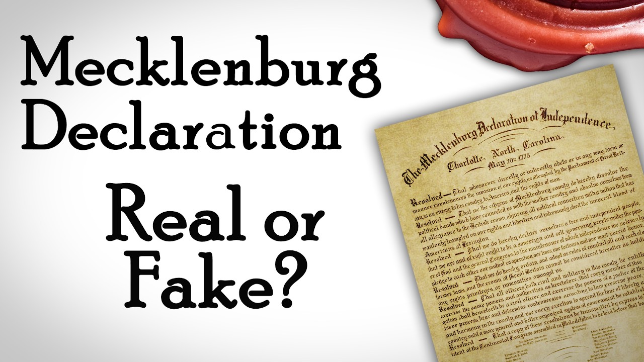 Was this the REAL Declaration of Independence? (Mecklenburg Declaration 250th)