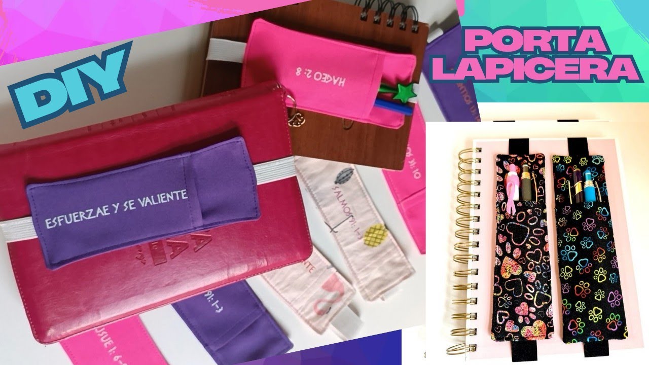 Diy journaling bookmarks/ tutorial portalápices con elástico para tu cuaderno, biblia , anotador 