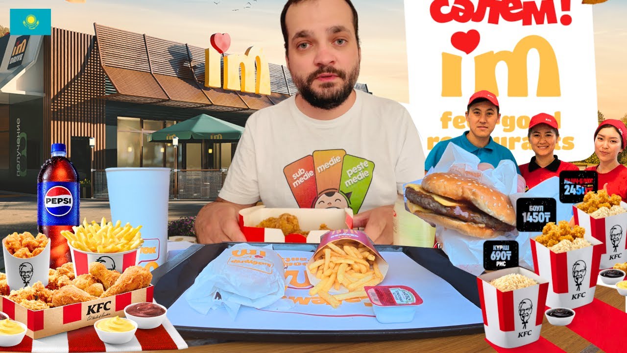 KFC si MCDONALD'S IN KAZAKHSTAN: PE SARACIE DE LA SANCTIUNI! MENIURI PUTINE SI COMENZI INCURCATE