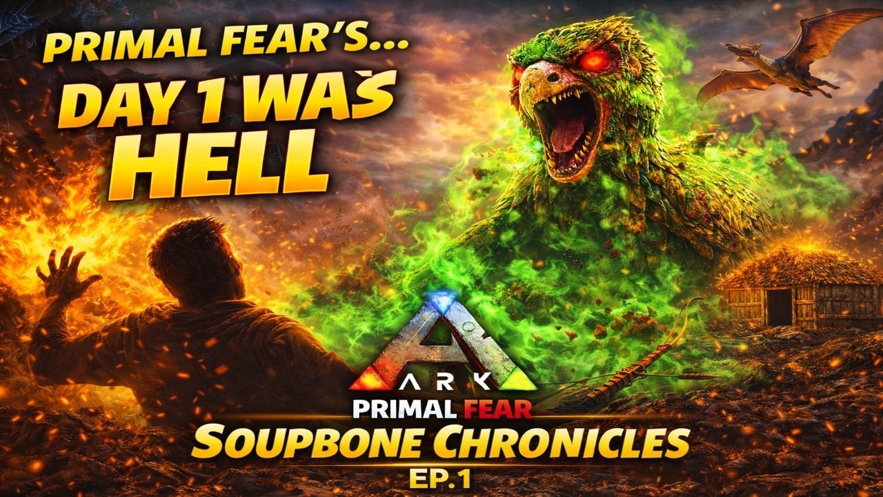 ARK Primal Fear Ep.1  Toxic Dodo Revenge & First Tame!