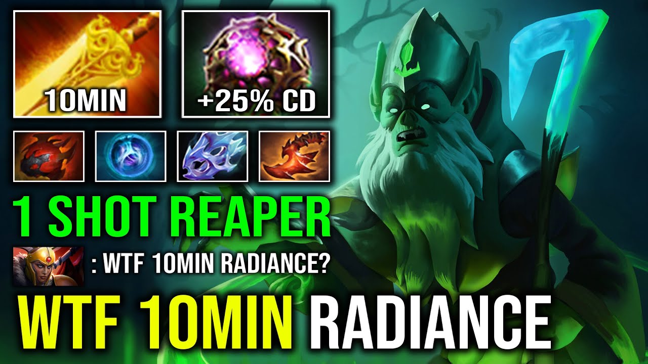 This HAPPEN When Necrophos Get 10Min Radiance with 4 Sec Skill Spam Unlimited Regen Max Aura Dota 2