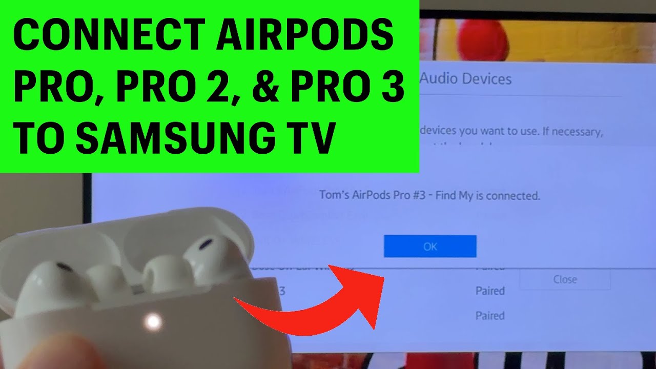 Как подключить Airpods Pro 2 и 3 к телевизору