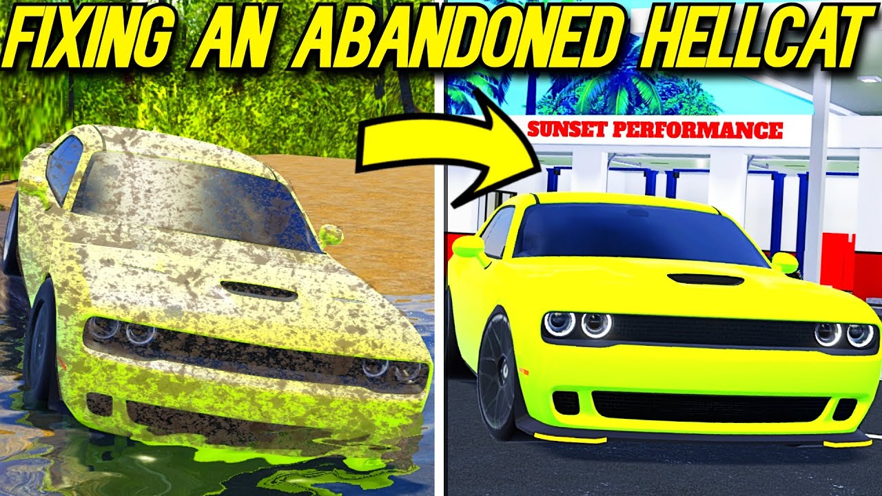 Roblox Roleplay - I FOUND MY ABANDONED HELLCAT, THEN FIXED IT