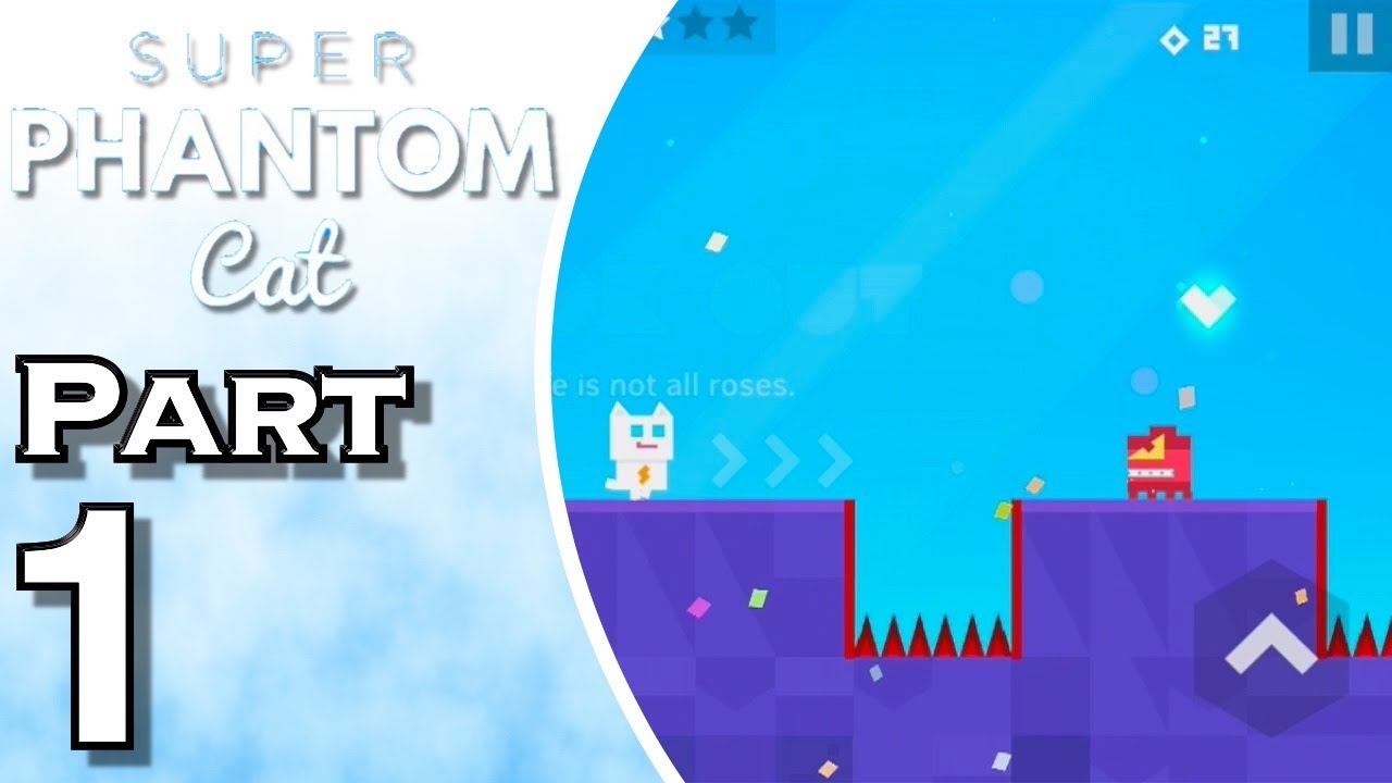 Let's Play Super Phantom Cat iOS (Gameplay + Walkthrough) Part 1 - Overture