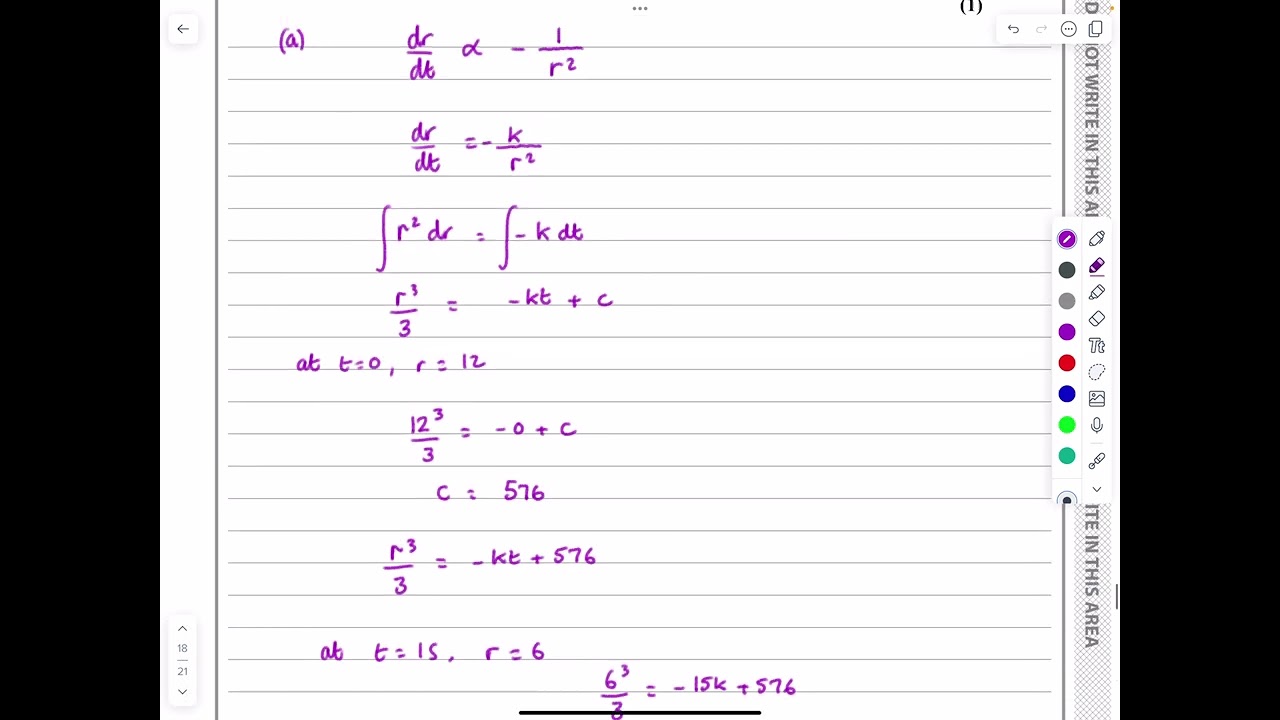 IAL, Edexcel, Oct 2022, P4, Q10, Integration, Modelling with Differential Equations,  Pure, WMA14/01