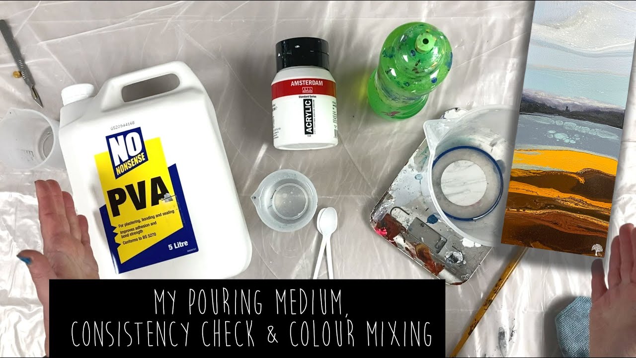#2 BEGINNERS STEP BY STEP - MIXING PAINTS & CONSISTENCY CHECK