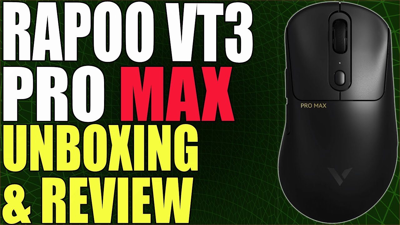 Bezprzewodowa mysz gamingowa RAPOO VT3PRO MAX jest IDEALNA do gier FPS (rozpakowanie i rozgrywka)