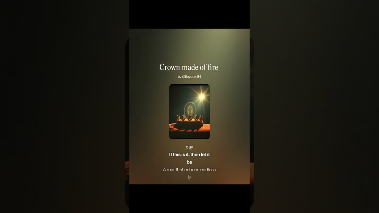 Crown made of fire