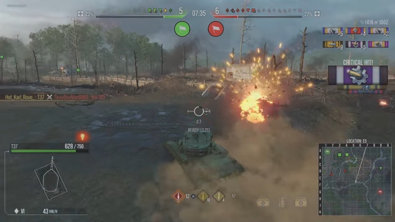 World of Tanks Console – T37 Mastery on Thiepval Ridge