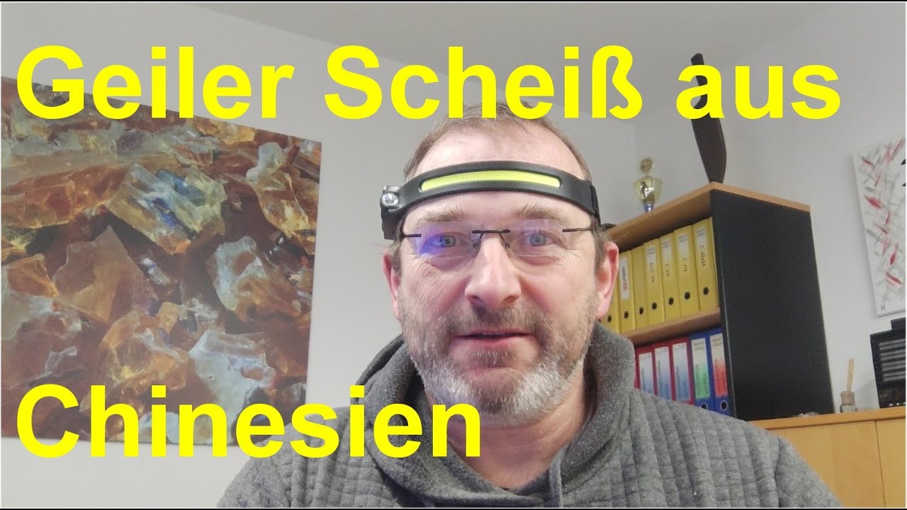 Stirnlampe mit USB Lader und Gestensteuerung