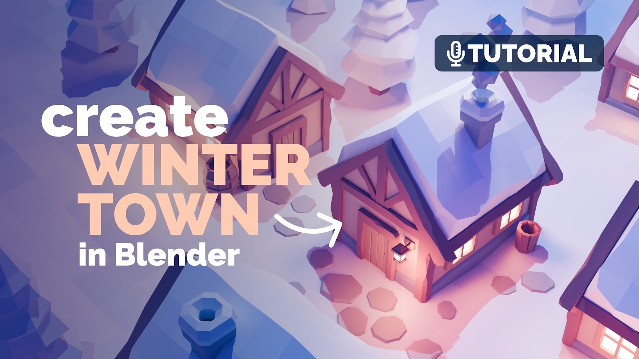 Урок для начинающих по созданию низкополигонального дома в Blender