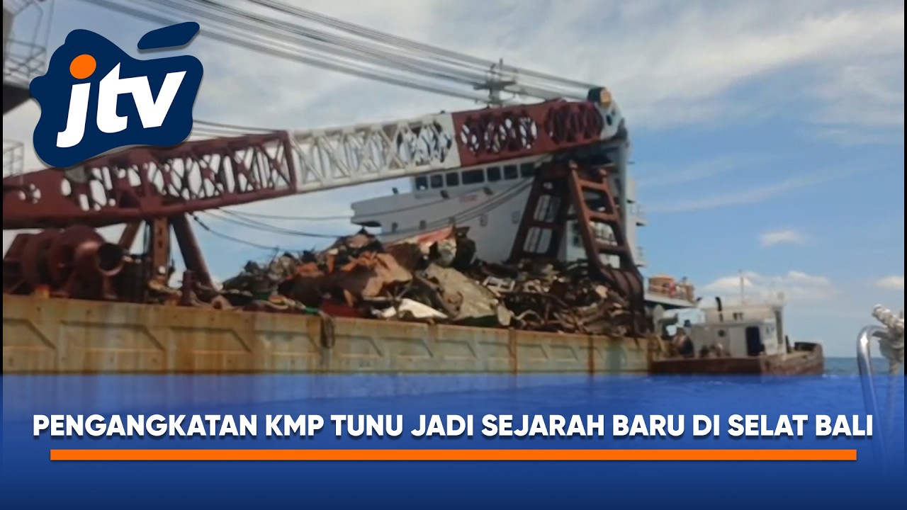 PENGANGKATAN KMP TUNU PRATAMA JAYA JADI SEJARAH BARU DI SELAT BALI
