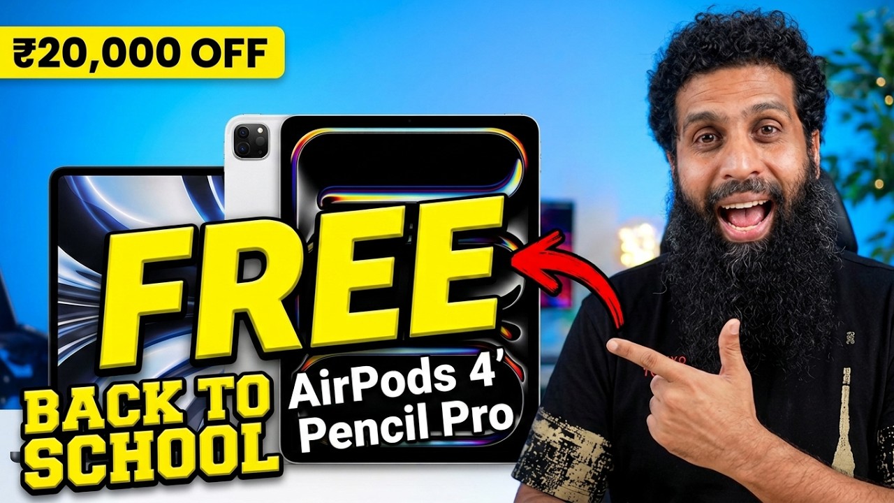 Apple Back To School Offer 2026 | MacBook & iPad big discount with free AirPods 4 & Apple Pencil Pro