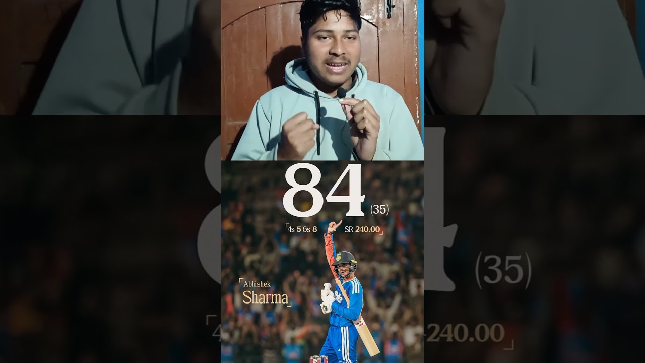 👽Abhishek Sharma The Six Hitting Monster🥶☠️ | Next Yuvraj Singh? 🤯 