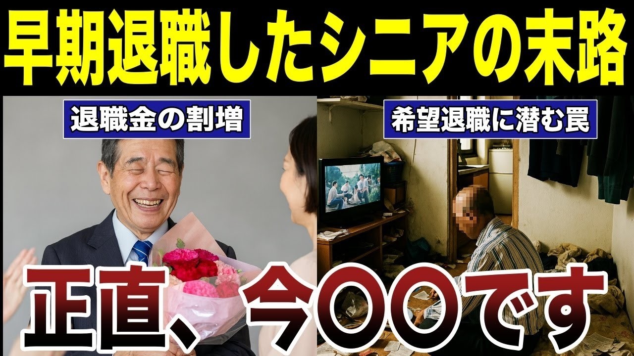 【定年後の後悔】早期退職を選んだシニアのリアルな感想　口コミ25選紹介します　#高齢者  #口コミ