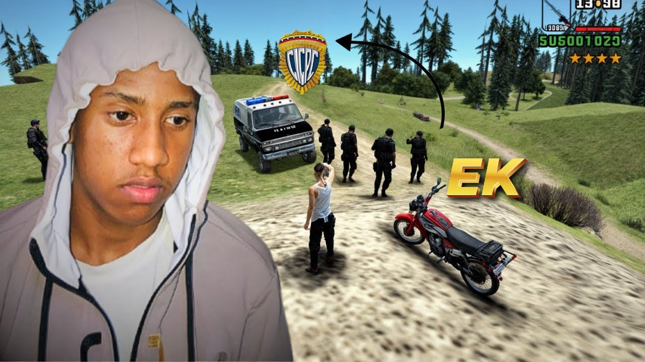 CONSEGUI UNA MOTO VENEZOLANA EN GTA SA ANDREAS EN SALIO MAL..