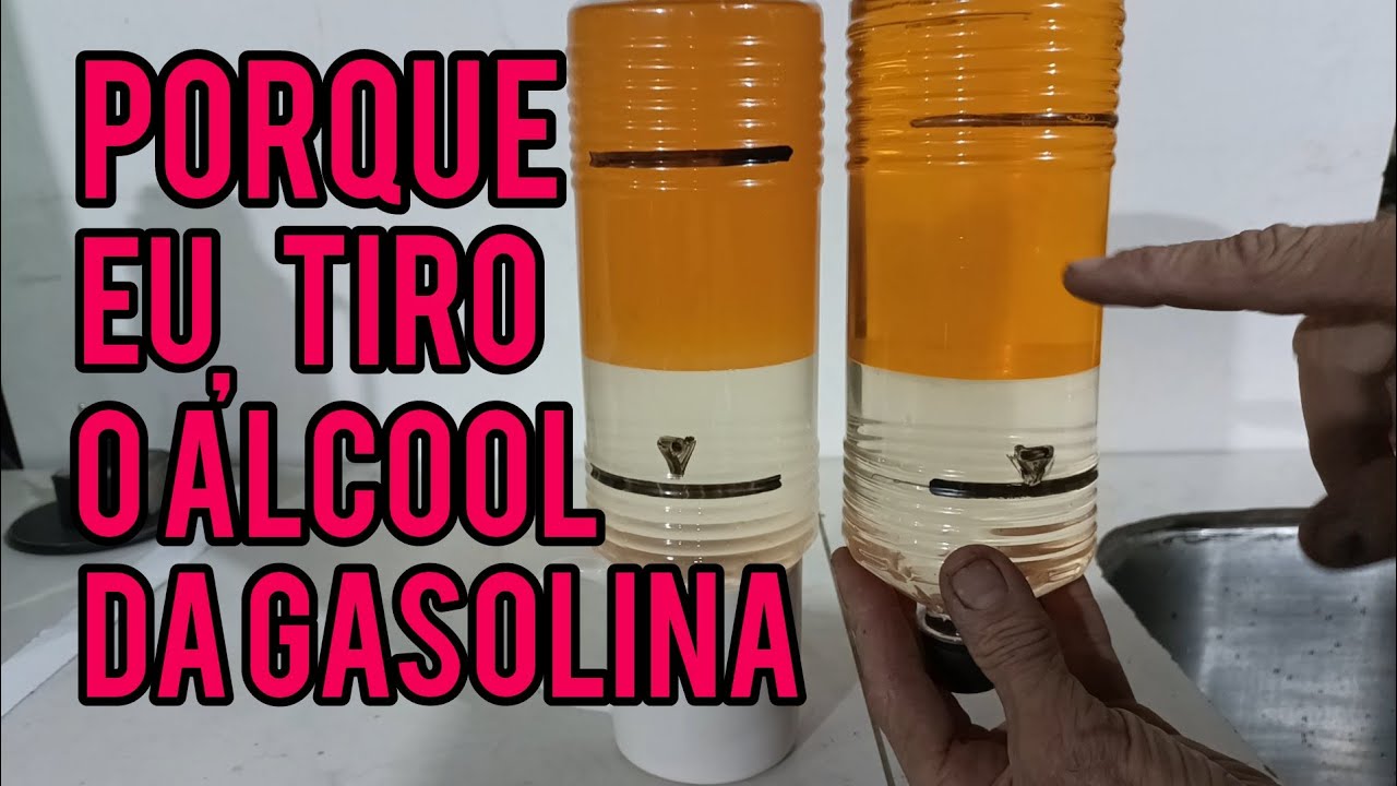 COMO SEPARAR/TIRAR O ÁLCOOL DA GASOLINA. ATENÇÃO, veja descrição descrição 👇