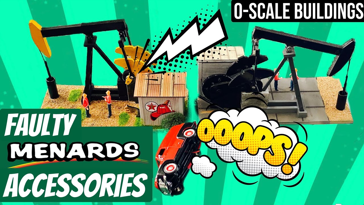 FAILED Menards Buildings??  Faulty Features on our O-Gauge Train Layout