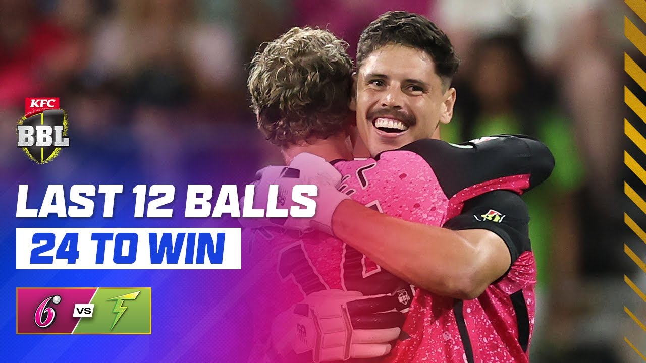 THRILLING last two overs of the Sydney Smash | #BBL14