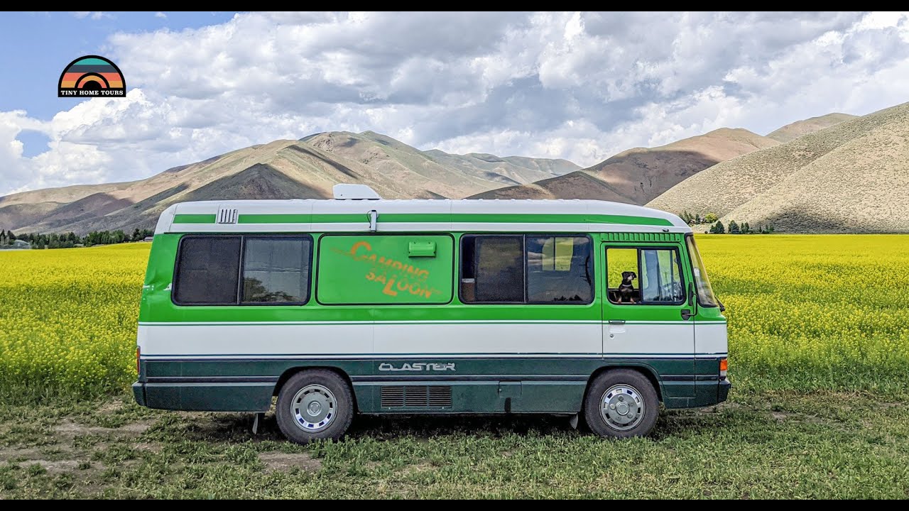 Couple Downsized To A 1992 Toyota Bus Conversion Tiny House