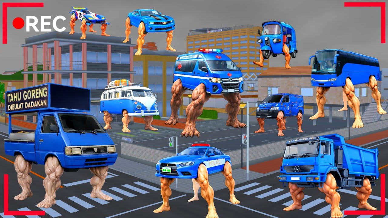 CCTV Merekam Banyak PASUKAN ANOMALI MOBIL BIRU MENYERANG Kota Sakura 😱 | SAKURA SCHOOL SIMULATOR