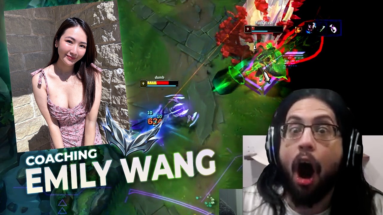 Imaqtpie coaches Emily Wang in SILVER ELO