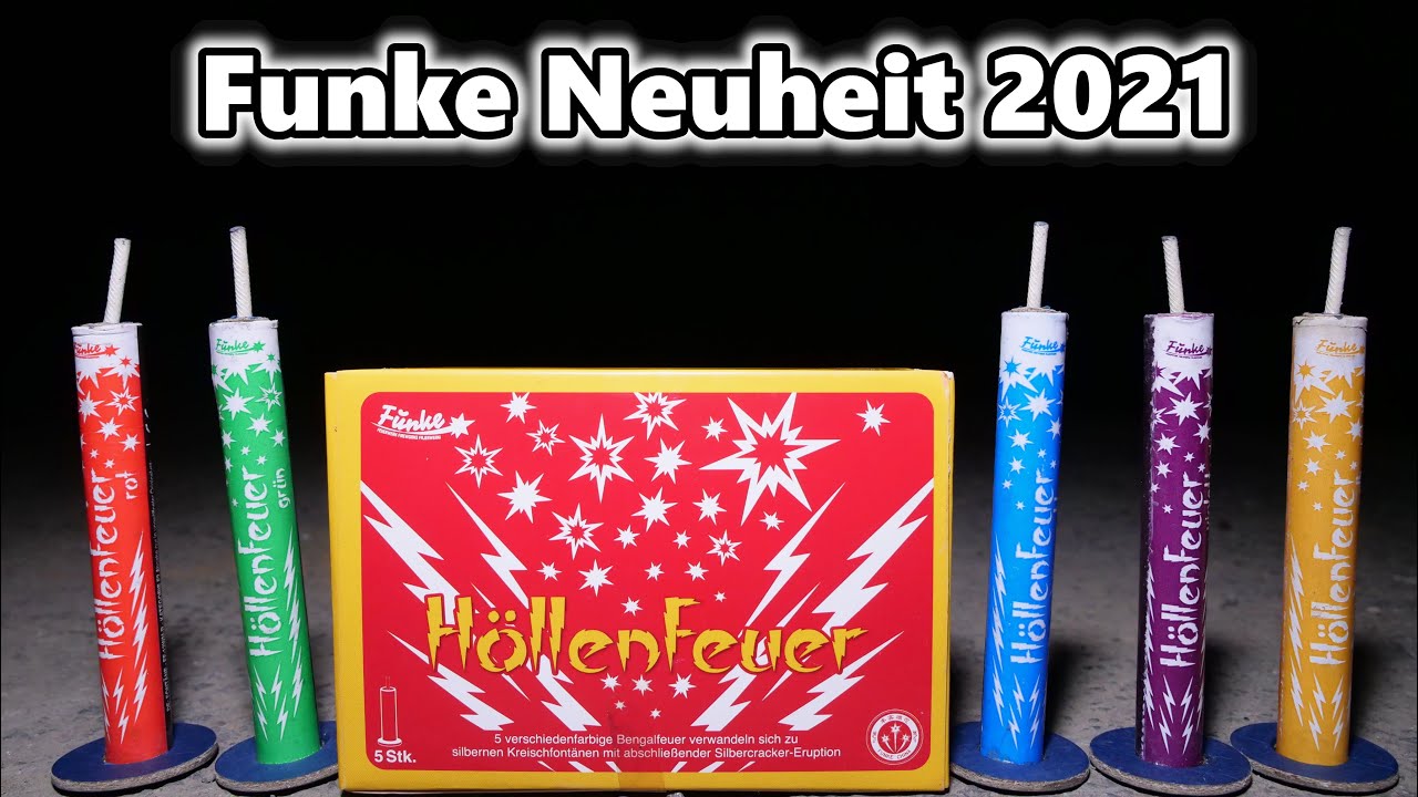 Funke HÖLLENFEUER  Bengal-Pfeiff-Crackling  [𝟰𝗞] | JJFireworks