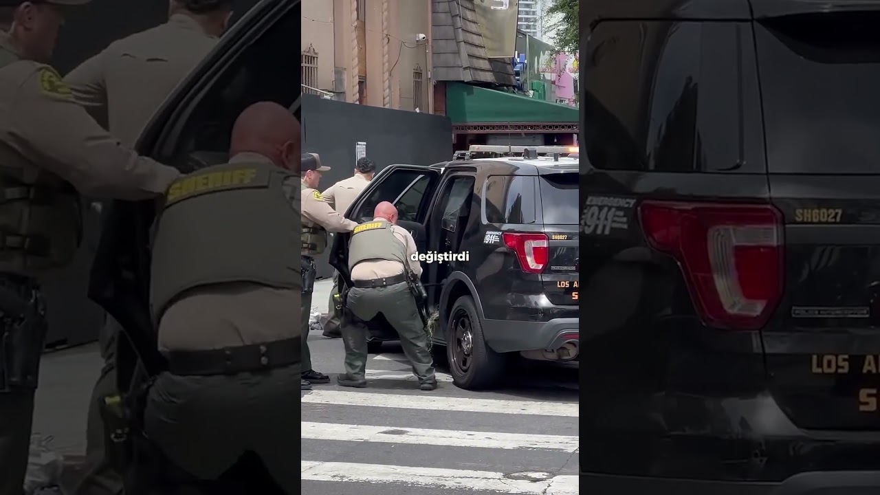 Bu polis arabasından kimse kaçamıyordu.